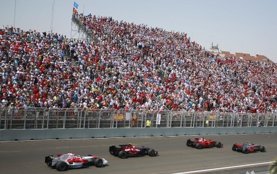 Formel 1, Valencia, Trib�nenanlage, Stadtrennen